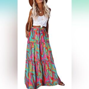 Boho maxi skirt